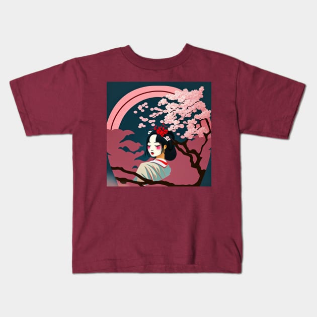 Misaki Kids T-Shirt by Delta Zero Seven